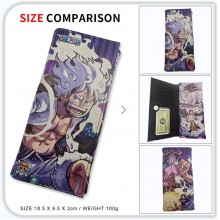 One Piece anime long wallets card holder purse