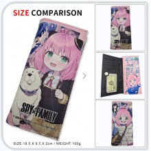SPY x FAMILY anime long wallets card holder purse