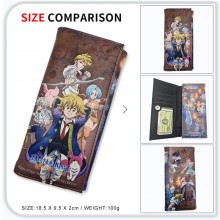The Seven Deadly Sins anime long wallets card hold...