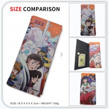 Inuyasha anime long wallets card holder purse