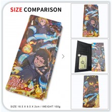 Fire Force anime long wallets card holder purse