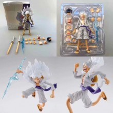 One Piece Luffy Nika Sun God Gear 5 anime action figure