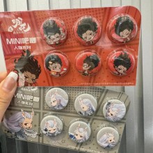 NeZha 2 anime brooch pins 25mm(6pcs a set)