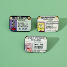 Spongebob anime alloy brooch pins
