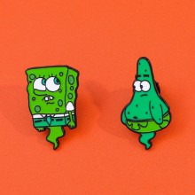 Spongebob anime alloy brooch pins