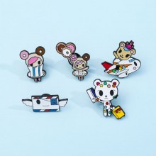 Tokidoki anime alloy brooch pins
