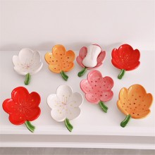 Flower Ceramic Soap Box Bathroom Accessory