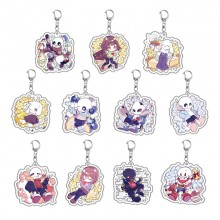 Undertale game acrylic key chain keychains