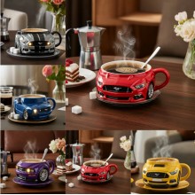 Durable Car Creative Mustang Shaped Coffee Mug Cup