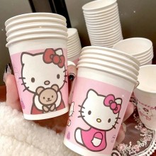 Hello Kitty Festival Birthday Decoration Anime Paper Cups(price for 10pcs)