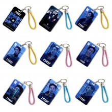 BTS BT21 star ID cards holders cases lanyard key chain