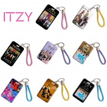 ITZY star ID cards holders cases lanyard key chain
