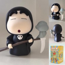 Crayon Shin-chan cos grim reaper anime figure