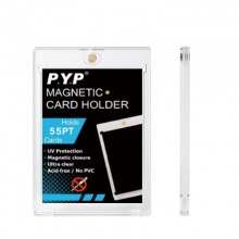 P.Y.P acrylic magnetic card holder card protector case 65*90MM golden magnet