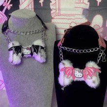 Devil Hello kitty anime punk necklace