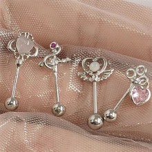 Love Wings Fairy Wand Ear Bone Nails Earrings(4pcs...