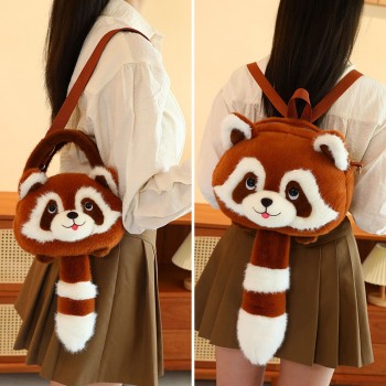 Cute Raccoon plush backpack bag 35cm