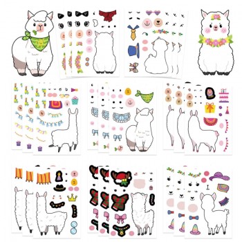 Princess Alpaca pet spirit stickers set(8pcs a set)
