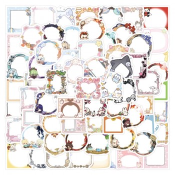 Cartoon Cute Avatar Frame anime waterproof stickers set(105pcs a set)