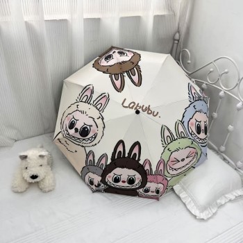 Labubu anime automatic umbrella
