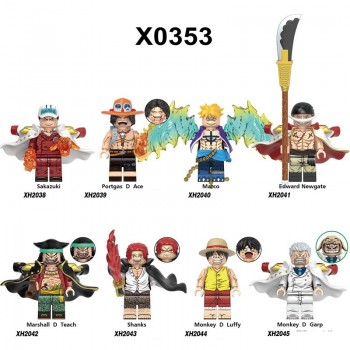 One Piece anime building blocks figures