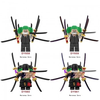 One Piece Roronoa Zoro anime building blocks figures