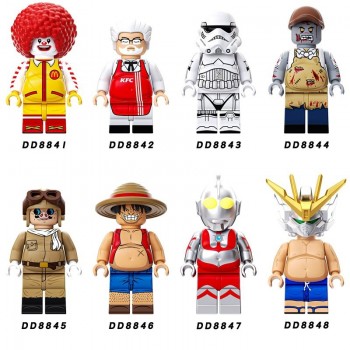 Luffy anime building blocks figures
