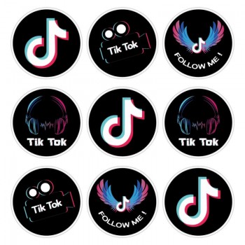 Tiktok logo stickers(20pcs a set)