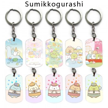 Sumikko Gurashi anime alloy two-sided pendant key chain keychains