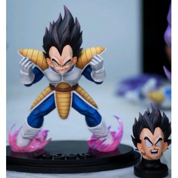 Dragon Ball Yav May Angry Vegetable Man Vegeta anime figure 2 heads