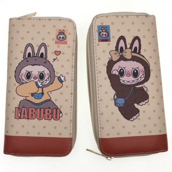 Labubu anime zipper long wallet