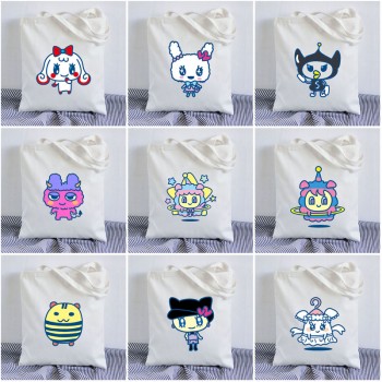 Tamagotchi anime canvas shopping bag handbag