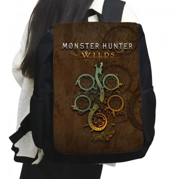 Monster Hunter game drawstring backpack bags