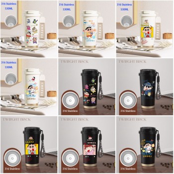 Crayon Shin-chan anime Coffee Cup 316 Stainless Steel Thermal Cup