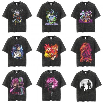 Dragon Ball anime short sleeve wash water worn-out cotton t-shirt