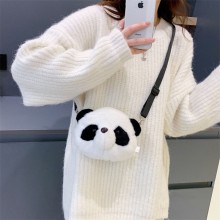 Panda anime plush satchel shoulder bag 17cm