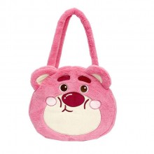 Lotso strawberry bear anime plush handbag shoulder bags