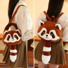 Cute Raccoon plush backpack bag 35cm
