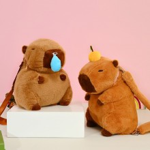 Capybara plush backpack bag