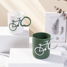 Bicycle Handle Couple Toothbrush PP Cup Mug