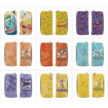 Pokemon anime long zipper wallet purse