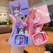Original Sanrio Melody kitty Cinnamoroll Kuromi TV figure doll key chain keychains