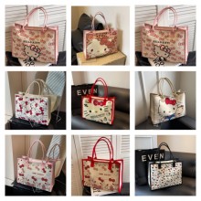 Hello kitty anime canvas handbag shoulder bags