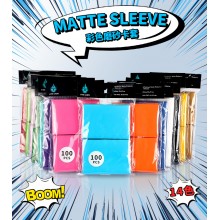 premium colorful frosted matte transparent card sleeve 100pcs/bag PP