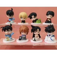 8PCS Detective Conan anime figures set(OPP bag)