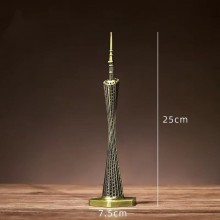 Guangzhou Canton Tower Metal Landmark Building Mod...