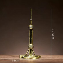 The Oriental Pearl Tower Metal Landmark Building M...