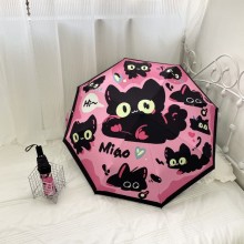 Cute cat anime automatic umbrella