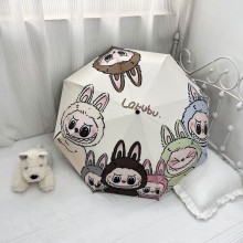 Labubu anime automatic umbrella