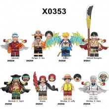 One Piece anime building blocks figures